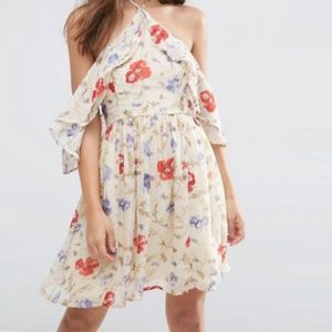 NWOT ASOS Floral Halter Dress